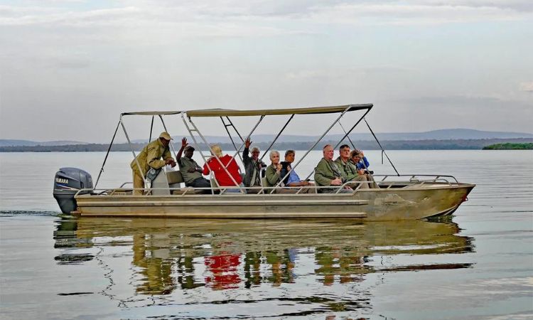 Boat Cruise on lake Ihema Rwanda
